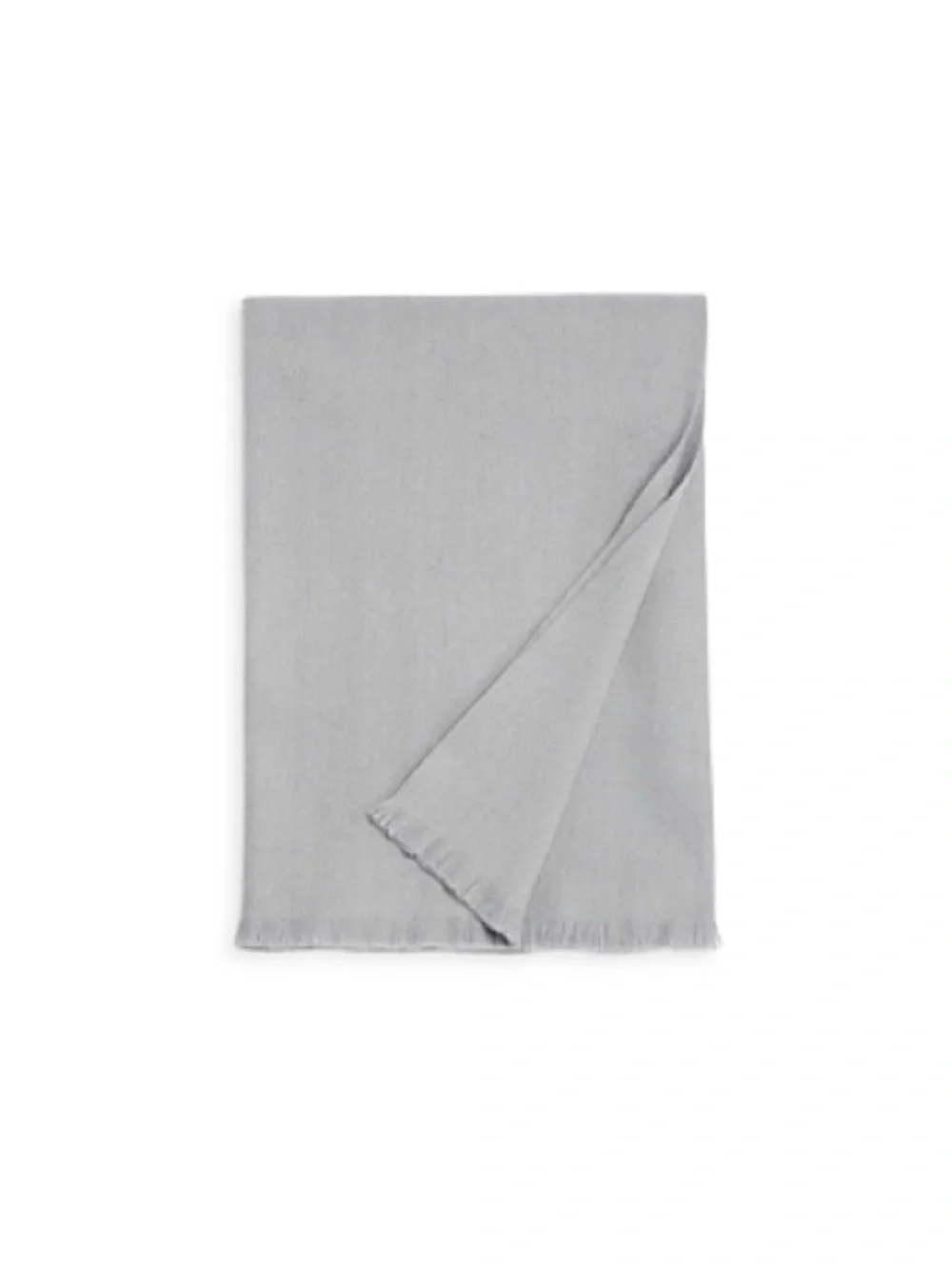 Hudson Park Cashmere/Lambswool Grey Throw, New w/Tag Retail $430